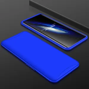 For OPPO Find X Ultra Slim PC Back Cover Non-slip Shockproof 360 Degree Full Protective Case blue