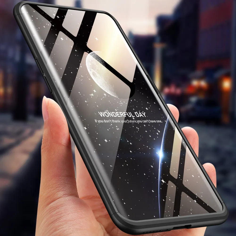 For OPPO Find X Ultra Slim PC Back Cover Non-slip Shockproof 360 Degree Full Protective Case blue