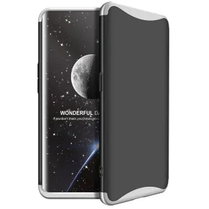 For OPPO Find X Ultra Slim PC Back Cover Non-slip Shockproof 360 Degree Full Protective Case silver black silver