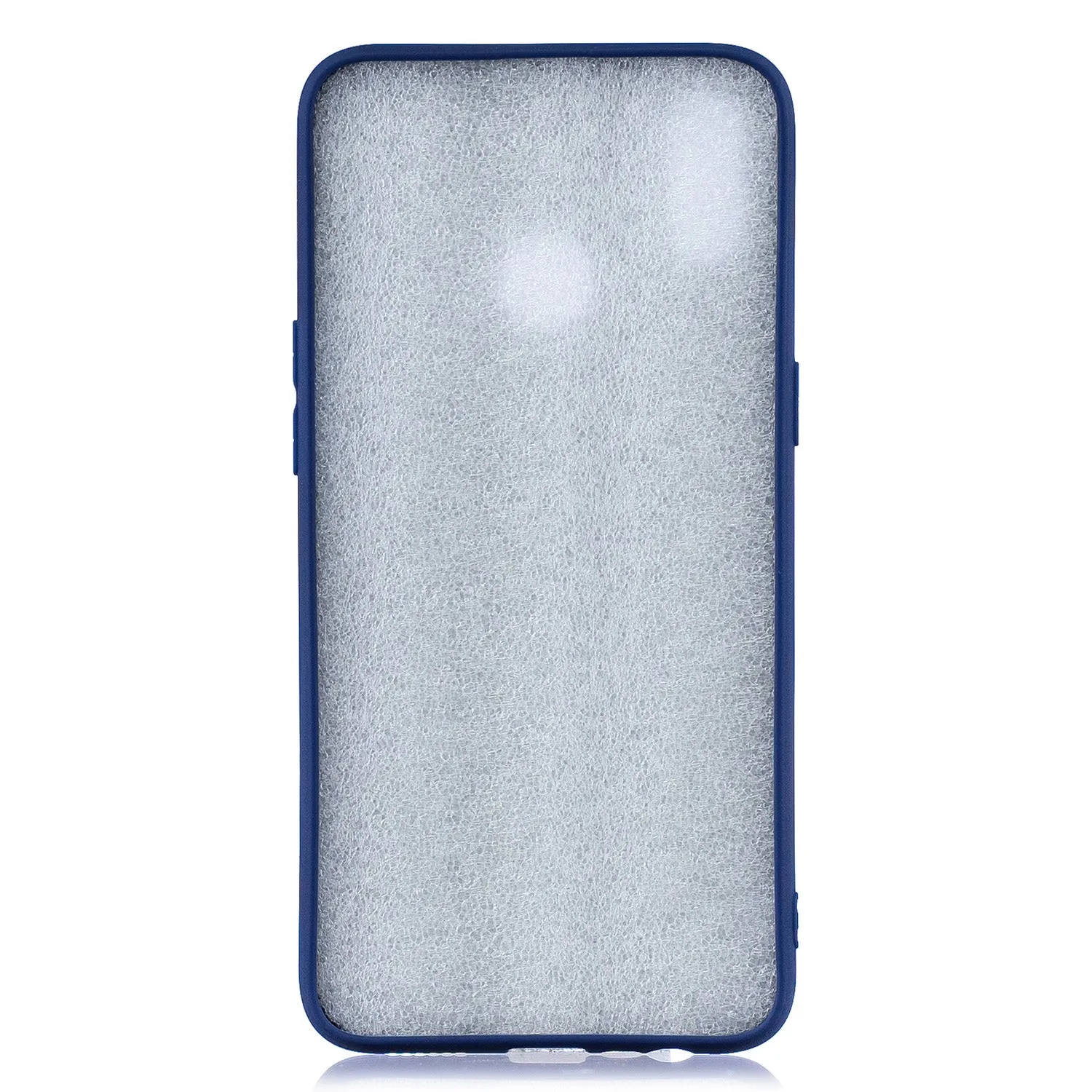 For OPPO Realme 3 Cartoon Lovely Coloured Painted Soft TPU Back Cover Non-slip Shockproof Full Protective Case with Lanyard sapphire