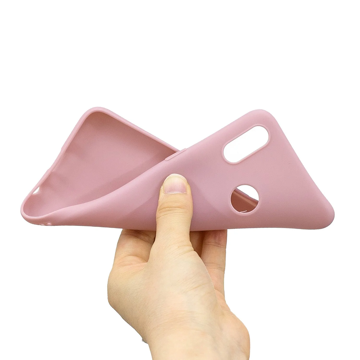 For OPPO Realme 3 Lovely Candy Color Matte TPU Anti-scratch Non-slip Protective Cover Back Case 11
