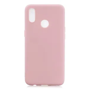 For OPPO Realme 3 Lovely Candy Color Matte TPU Anti-scratch Non-slip Protective Cover Back Case 11