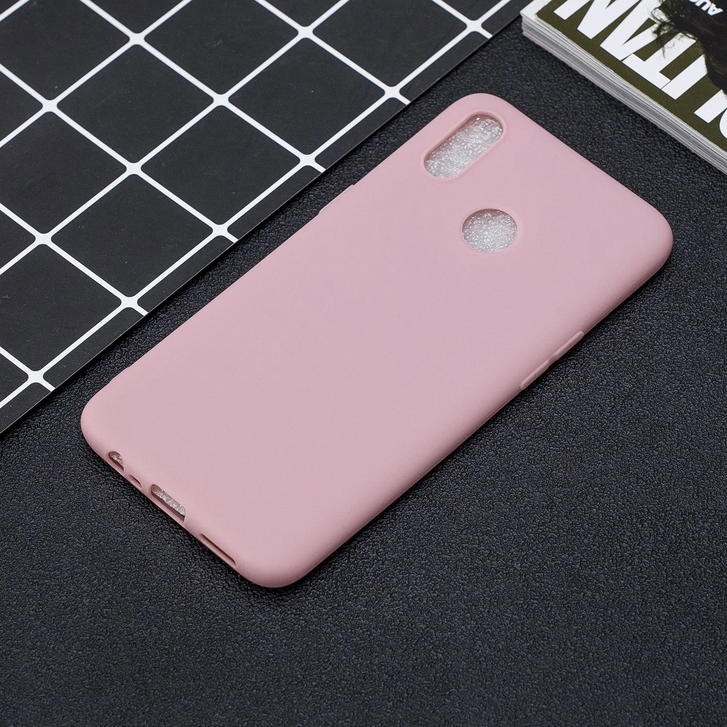 For OPPO Realme 3 Lovely Candy Color Matte TPU Anti-scratch Non-slip Protective Cover Back Case 11