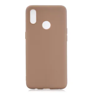 For OPPO Realme 3 Lovely Candy Color Matte TPU Anti-scratch Non-slip Protective Cover Back Case 9