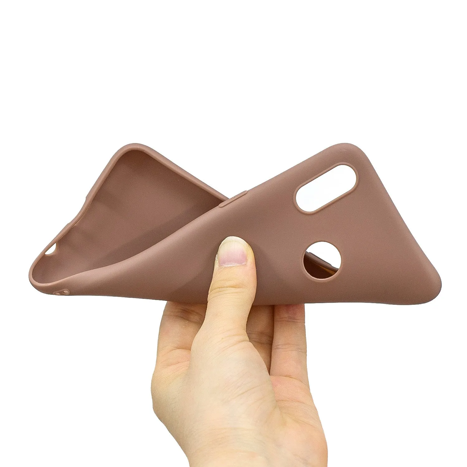 For OPPO Realme 3 Lovely Candy Color Matte TPU Anti-scratch Non-slip Protective Cover Back Case 9