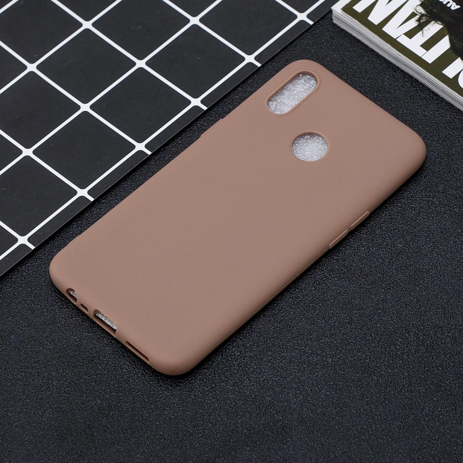 For OPPO Realme 3 Lovely Candy Color Matte TPU Anti-scratch Non-slip Protective Cover Back Case 9