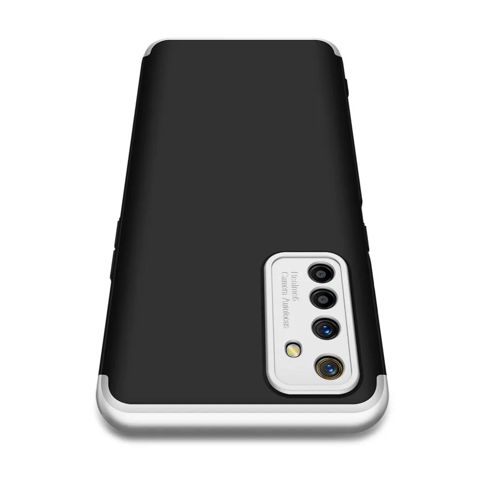 For OPPO Realme 6 Mobile Phone Cover 360 Degree Full Protection Phone Case black