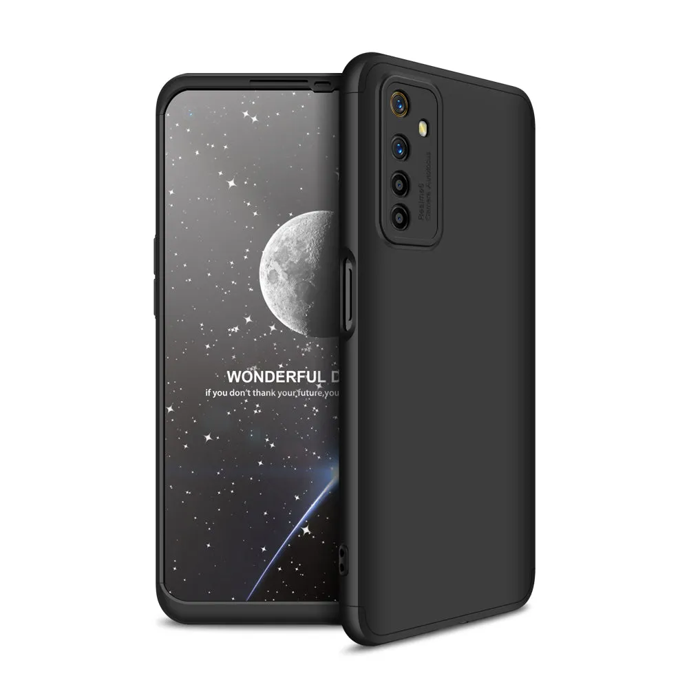 For OPPO Realme 6 Mobile Phone Cover 360 Degree Full Protection Phone Case black
