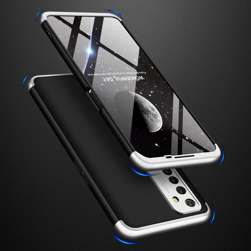 For OPPO Realme 6 Mobile Phone Cover 360 Degree Full Protection Phone Case black