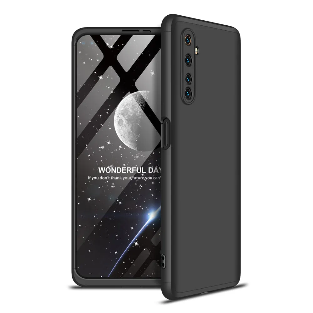 For OPPO Realme 6 Pro Cellphone Case PC Full Protection Anti-Scratch Mobile Phone Shell Cover black