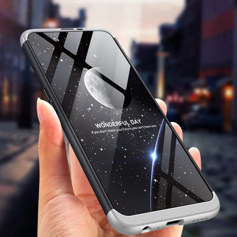 For OPPO Realme 6 Pro Cellphone Case PC Full Protection Anti-Scratch Mobile Phone Shell Cover black