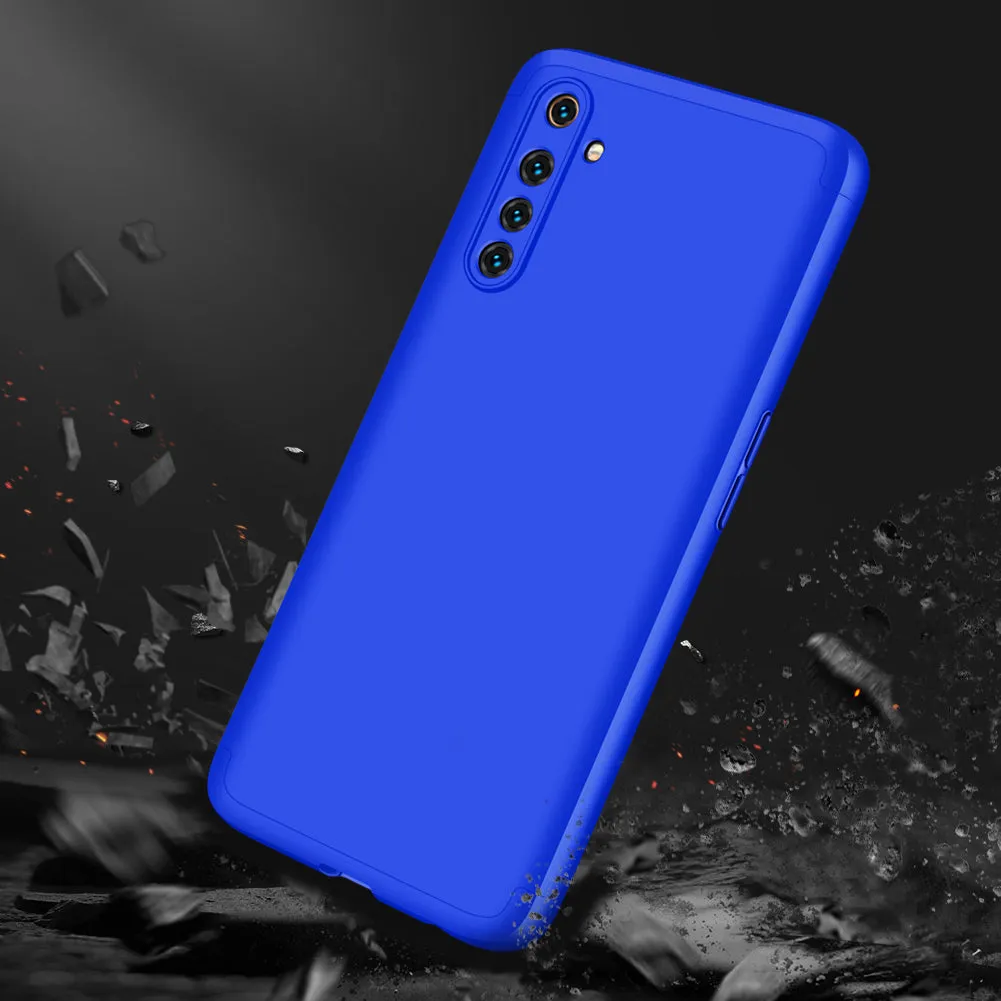 For OPPO Realme 6 Pro Cellphone Case PC Full Protection Anti-Scratch Mobile Phone Shell Cover blue