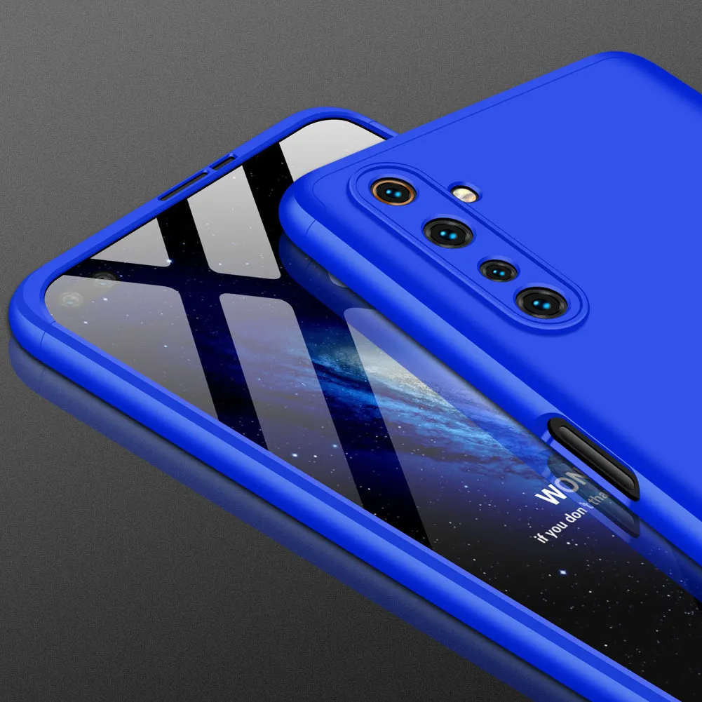 For OPPO Realme 6 Pro Cellphone Case PC Full Protection Anti-Scratch Mobile Phone Shell Cover blue
