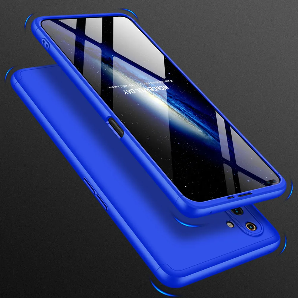 For OPPO Realme 6 Pro Cellphone Case PC Full Protection Anti-Scratch Mobile Phone Shell Cover blue
