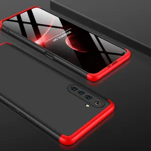 For OPPO Realme 6 Pro Cellphone Case PC Full Protection Anti-Scratch Mobile Phone Shell Cover Red   black