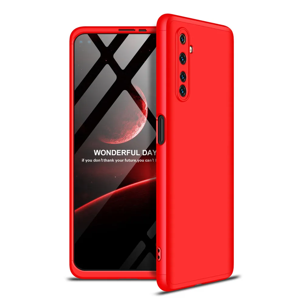 For OPPO Realme 6 Pro Cellphone Case PC Full Protection Anti-Scratch Mobile Phone Shell Cover red