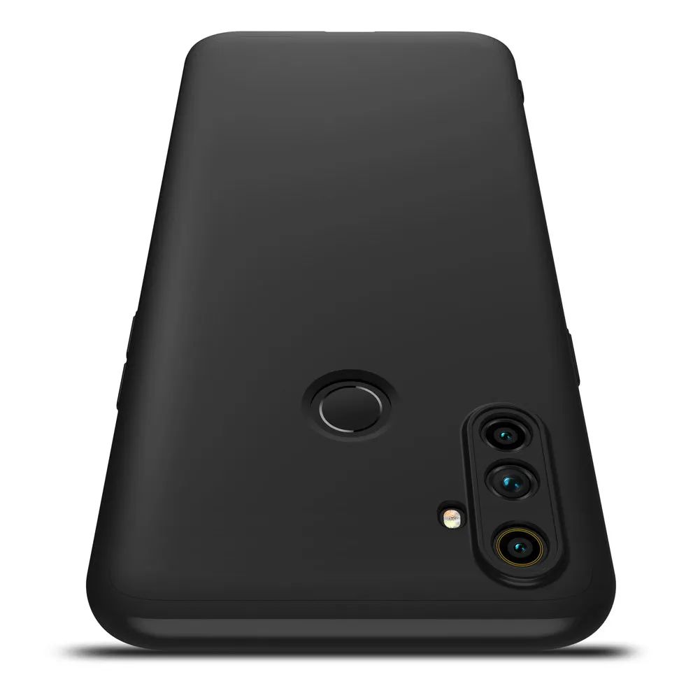 For OPPO Realme C3 360Dgree Full Protection Shockproof PC Phone Back Cover  black