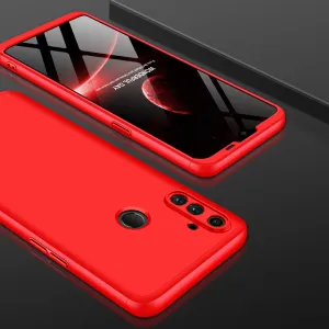 For OPPO Realme C3 360Dgree Full Protection Shockproof PC Phone Back Cover  red