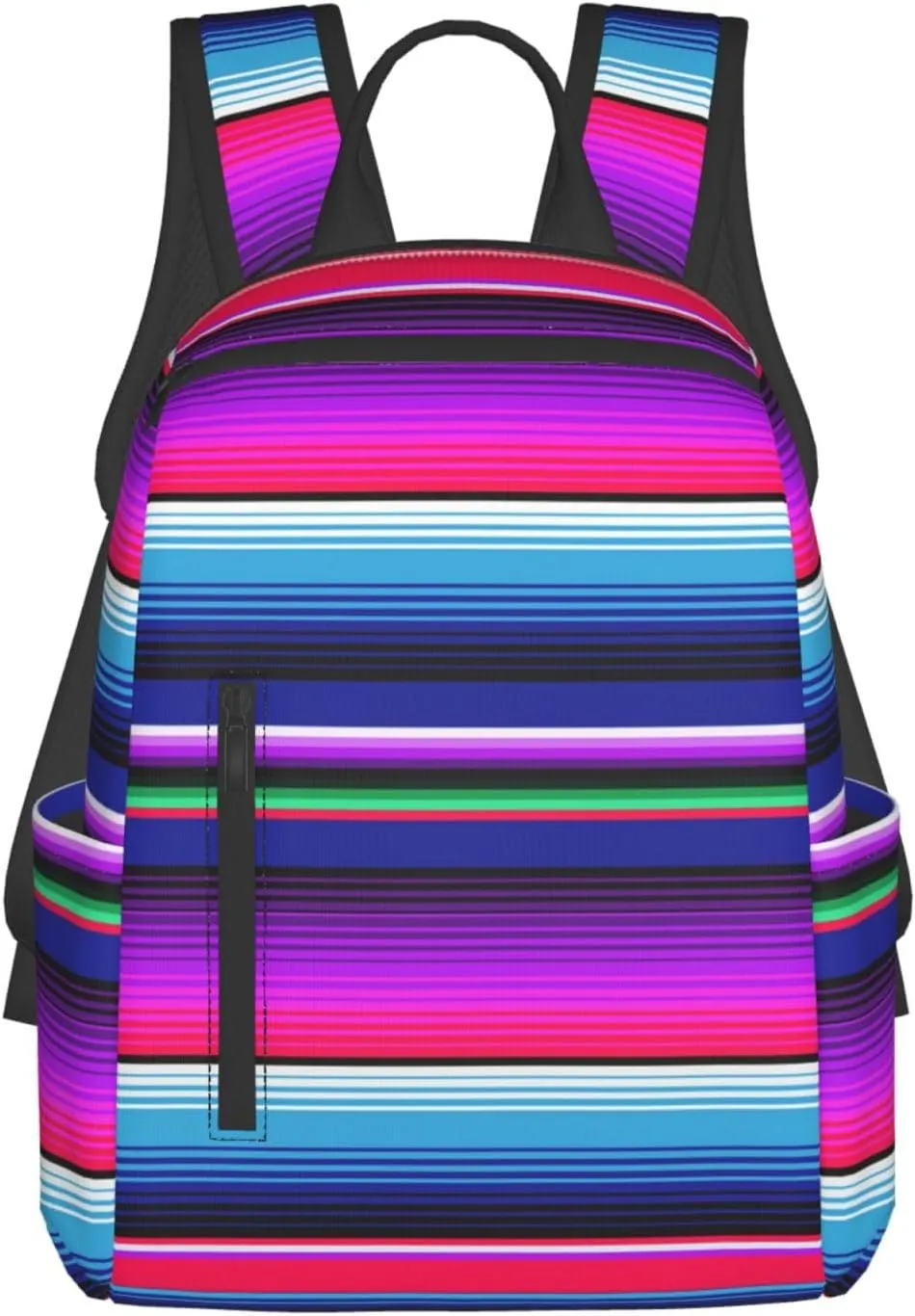 For Purple Mexican Blanket Stripes backpack book bags for college lightweight laptop backpacks for Men Women