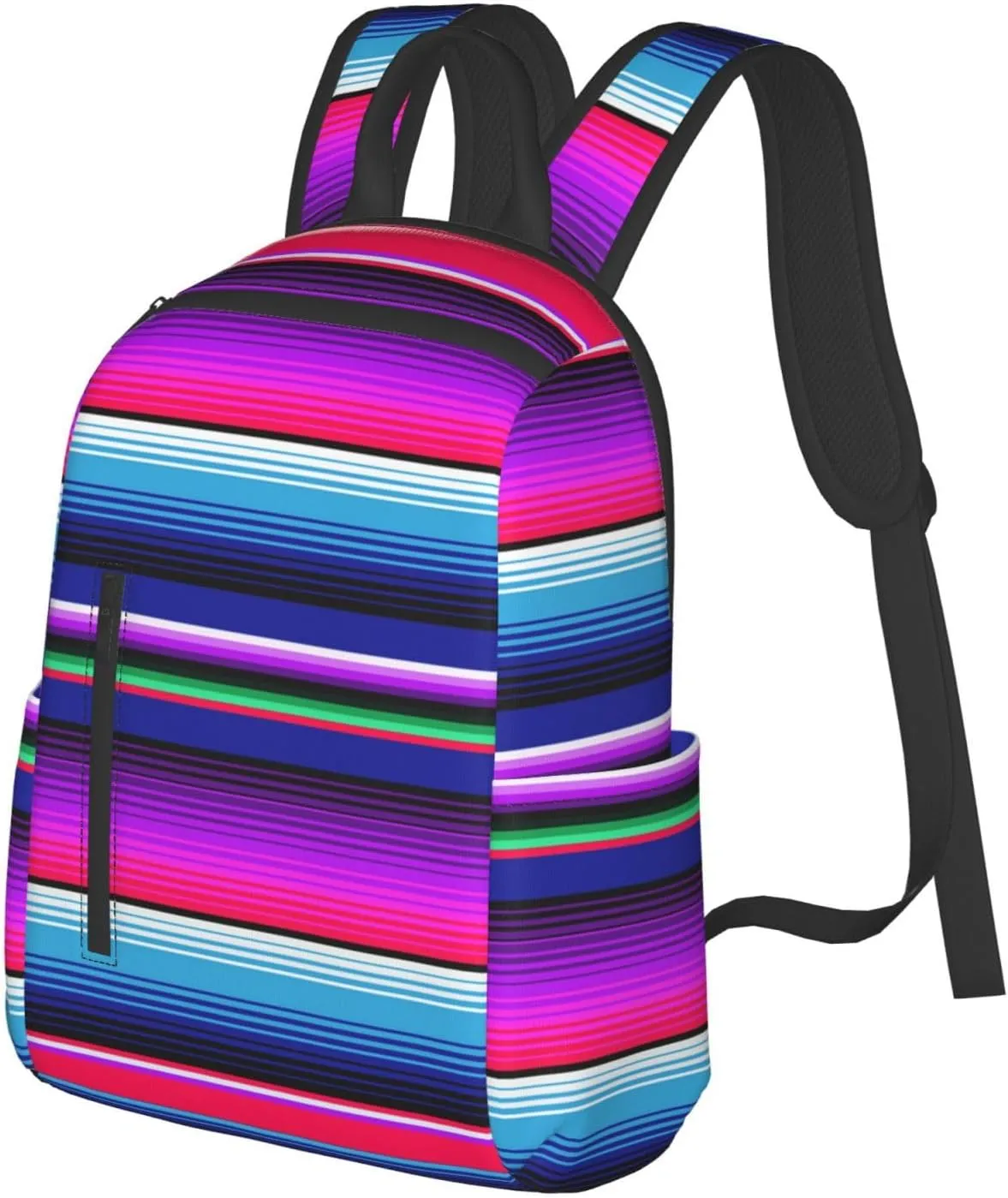 For Purple Mexican Blanket Stripes backpack book bags for college lightweight laptop backpacks for Men Women