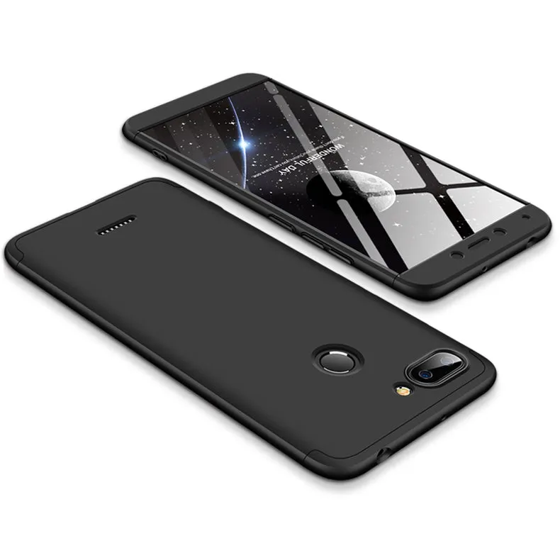 For Redmi 6 3 in 1 Hybrid Hard Case Full Body 360 Degree Protection Back Cover  red