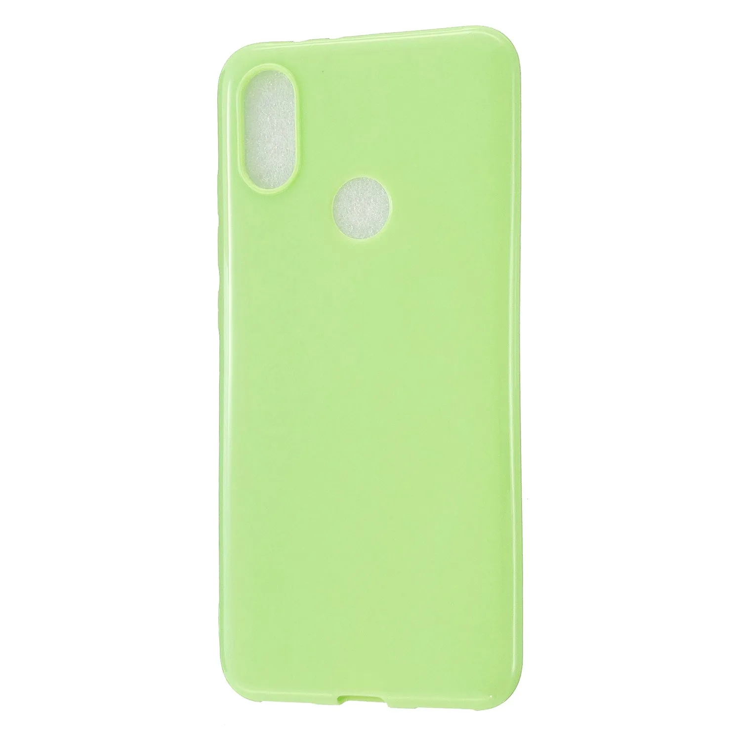 For Redmi 6/6A/6 Pro Cellphone Case Simple Profile Soft TPU Ultra Light Anti-Scratch Phone Cover Fluorescent green