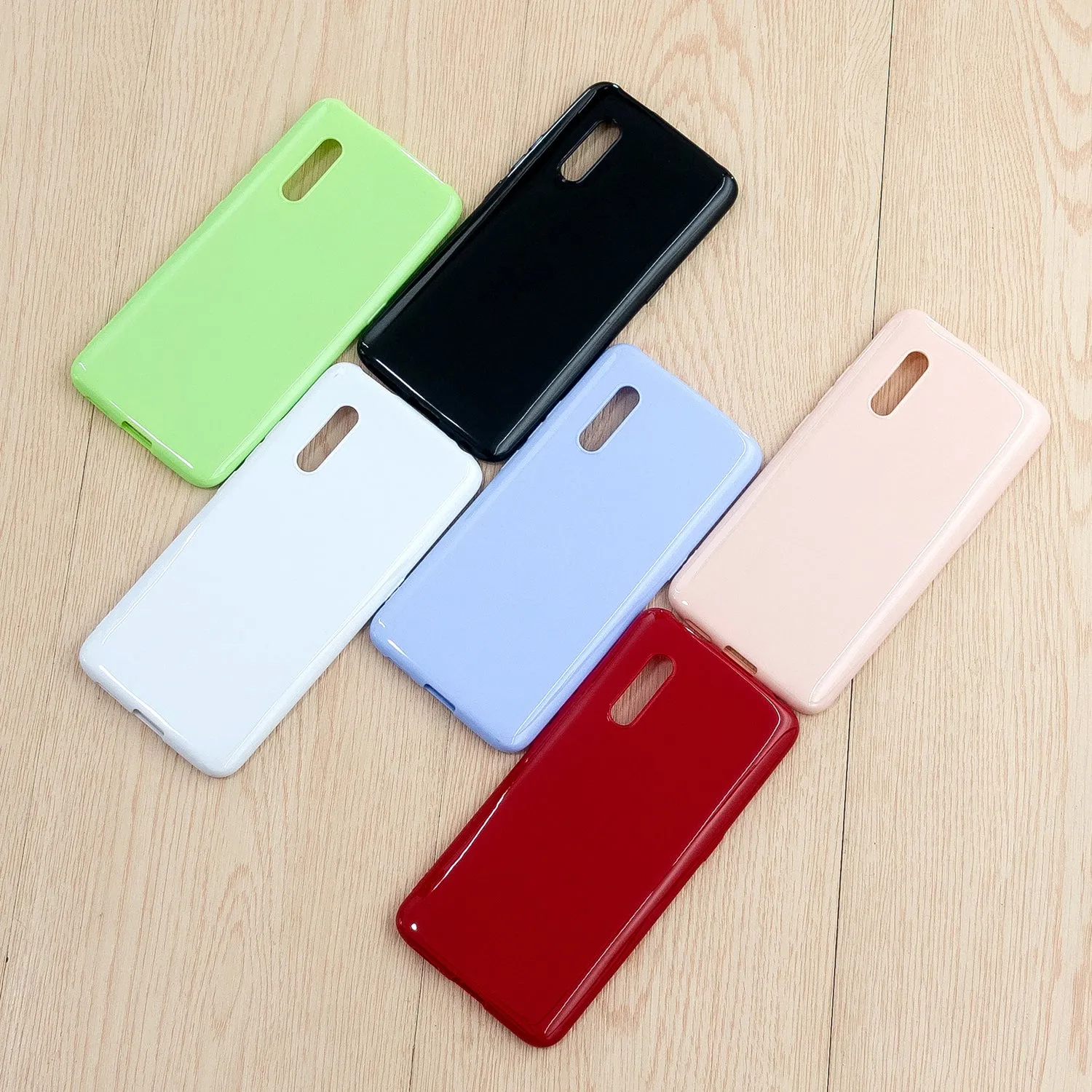 For Redmi 6/6A/6 Pro Cellphone Case Simple Profile Soft TPU Ultra Light Anti-Scratch Phone Cover Sakura pink
