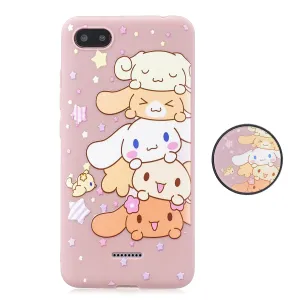 For Redmi 6A Phone Cases TPU Full Cover Cute Cartoon Painted Case Girls Mobile Phone Cover with Matched Pattern Adjustable Bracket  1