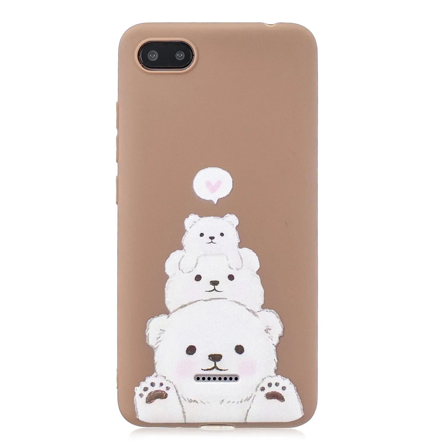 For Redmi 6A Phone Cases TPU Full Cover Cute Cartoon Painted Case Girls Mobile Phone Cover with Matched Pattern Adjustable Bracket 3