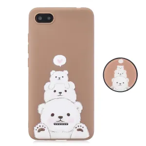 For Redmi 6A Phone Cases TPU Full Cover Cute Cartoon Painted Case Girls Mobile Phone Cover with Matched Pattern Adjustable Bracket 3