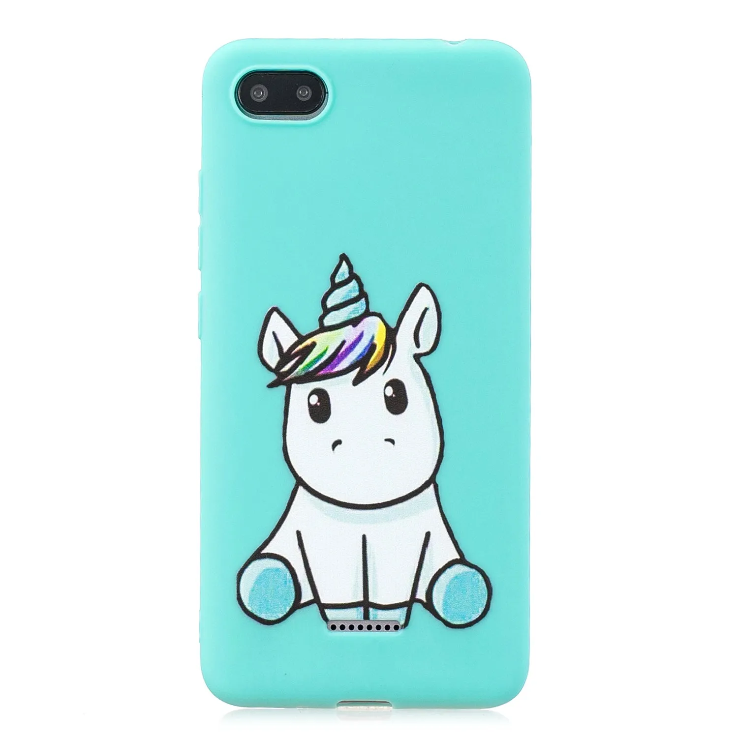 For Redmi 6A Phone Cases TPU Full Cover Cute Cartoon Painted Case Girls Mobile Phone Cover with Matched Pattern Adjustable Bracket 5