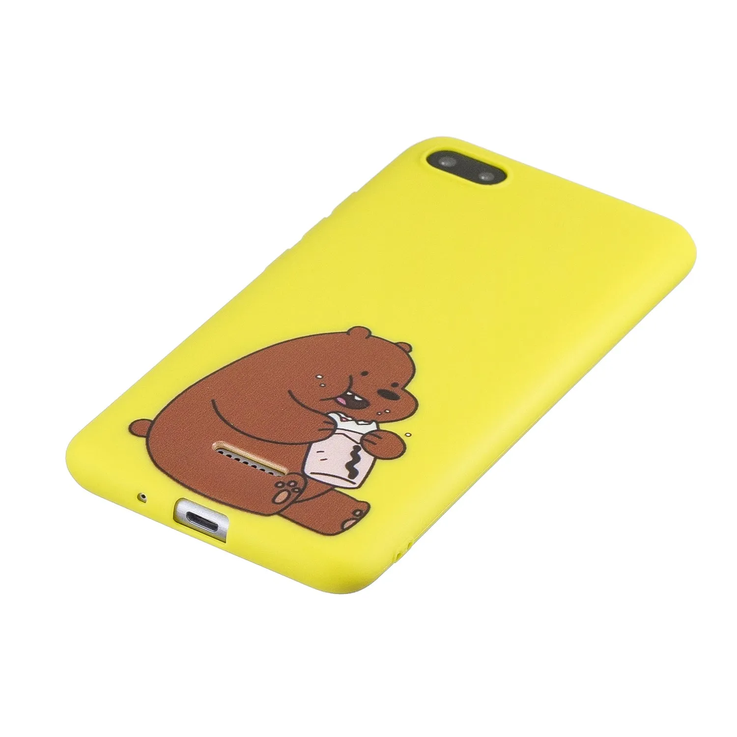 For Redmi 6A Phone Cases TPU Full Cover Cute Cartoon Painted Case Girls Mobile Phone Cover with Matched Pattern Adjustable Bracket 5