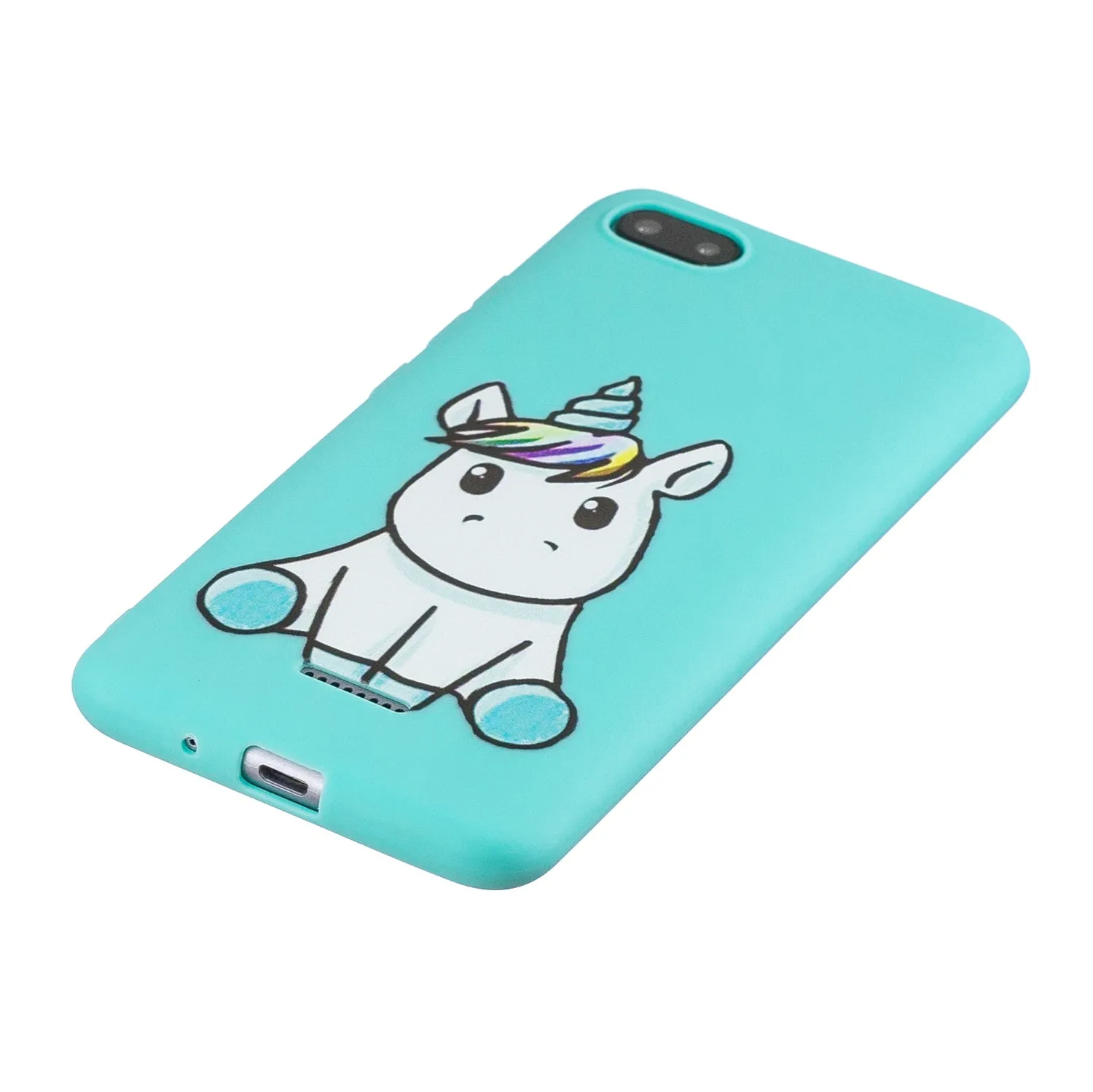 For Redmi 6A Phone Cases TPU Full Cover Cute Cartoon Painted Case Girls Mobile Phone Cover with Matched Pattern Adjustable Bracket 5