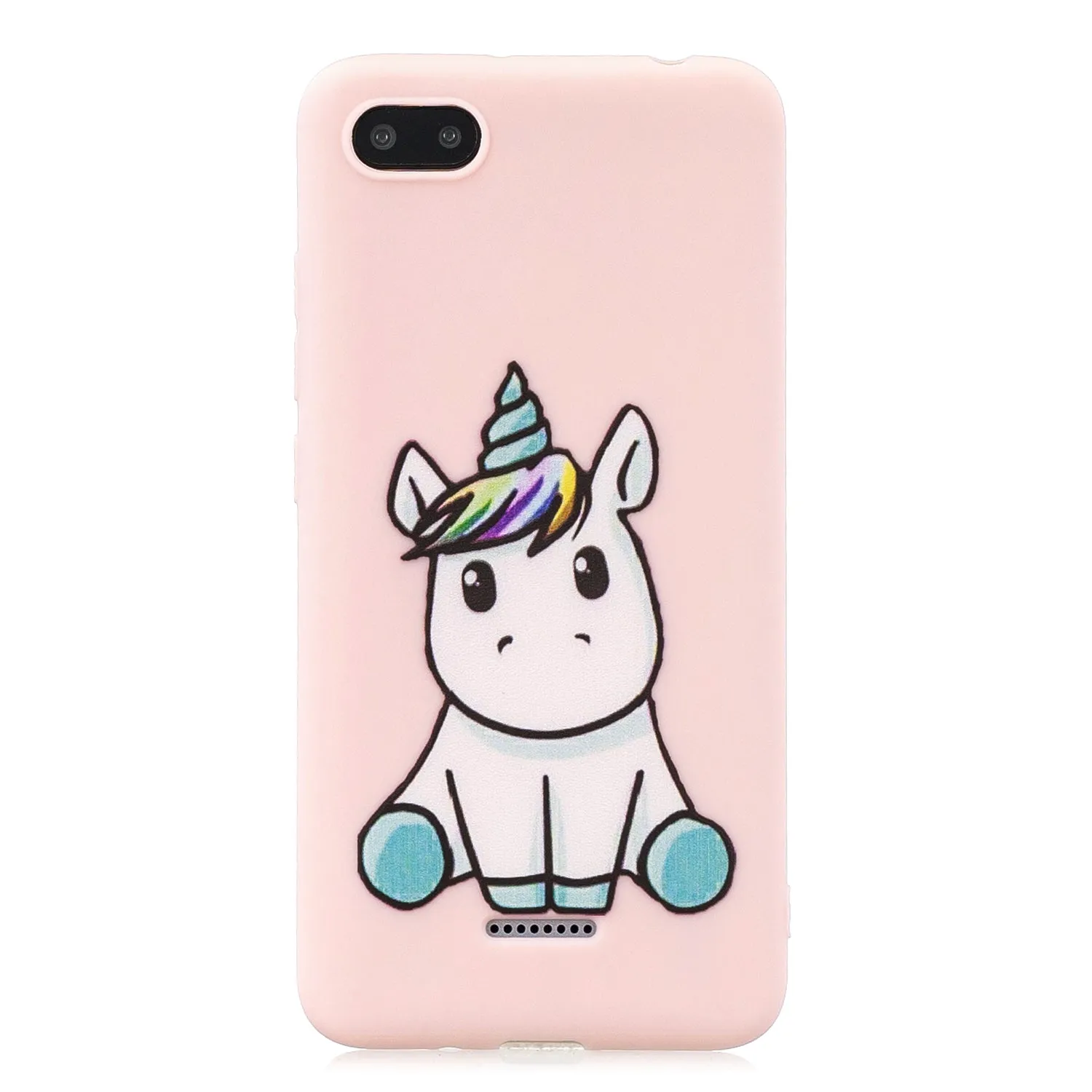 For Redmi 6A Phone Cases TPU Full Cover Cute Cartoon Painted Case Girls Mobile Phone Cover with Matched Pattern Adjustable Bracket 6