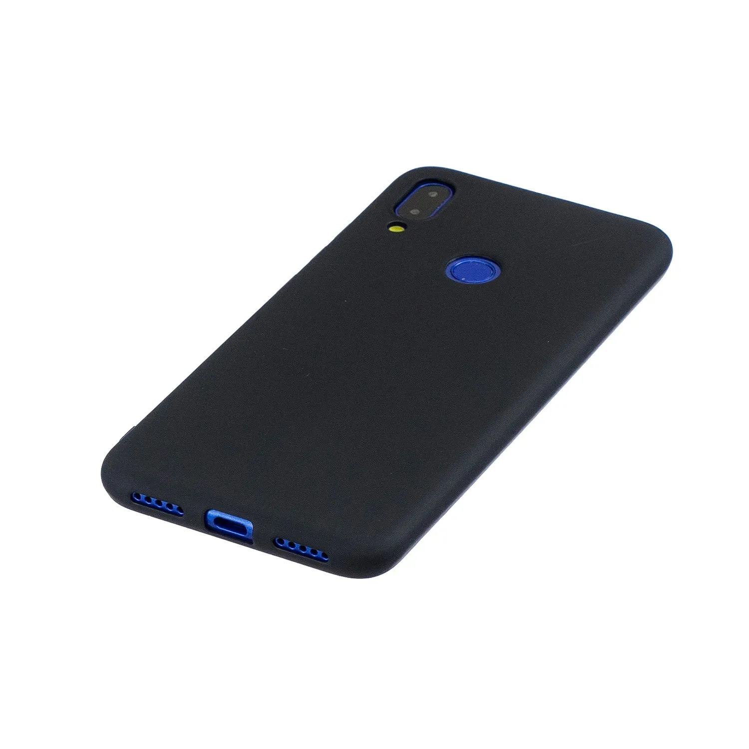For Redmi 7 Lovely Candy Color Matte TPU Anti-scratch Non-slip Protective Cover Back Case black