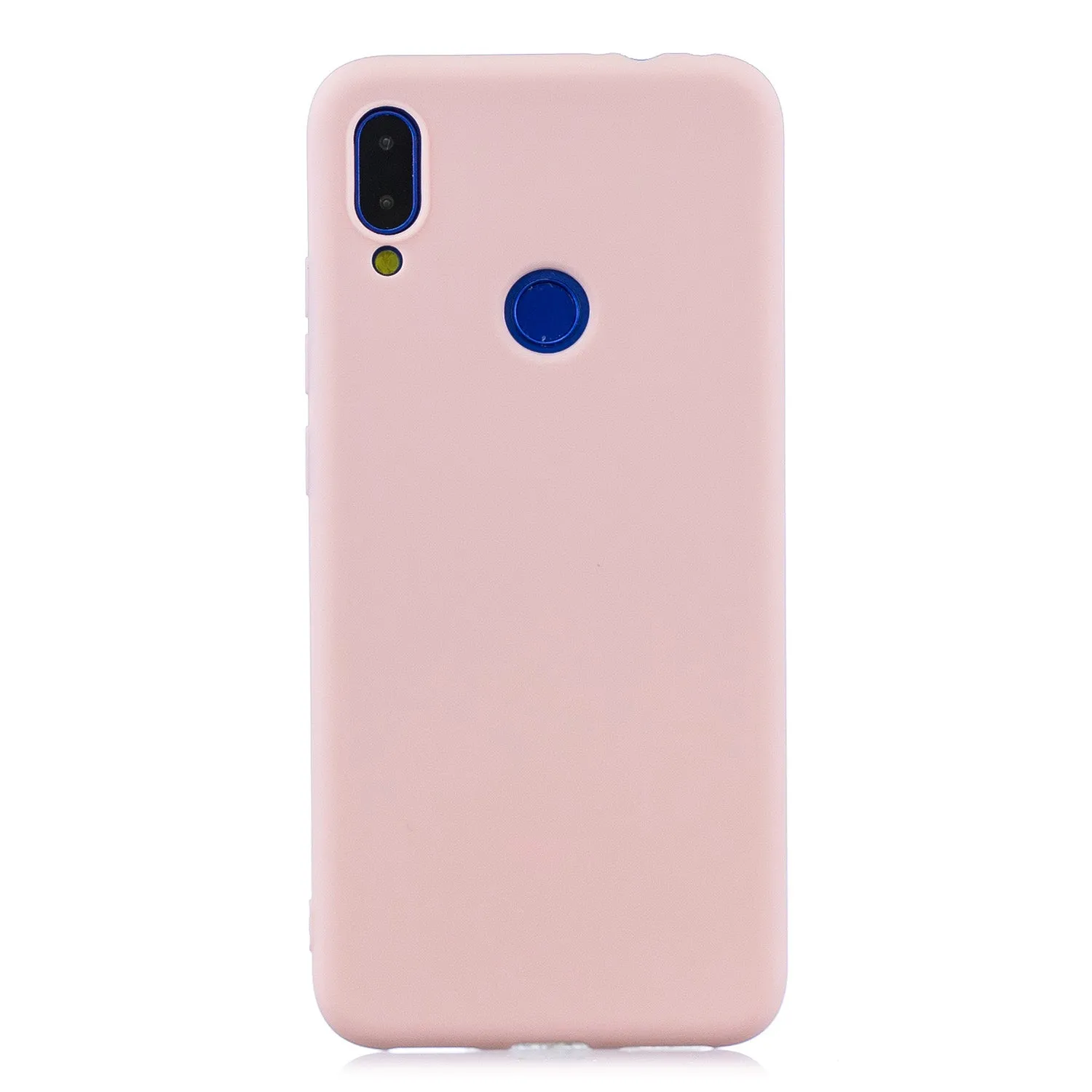 For Redmi 7 Lovely Candy Color Matte TPU Anti-scratch Non-slip Protective Cover Back Case Navy