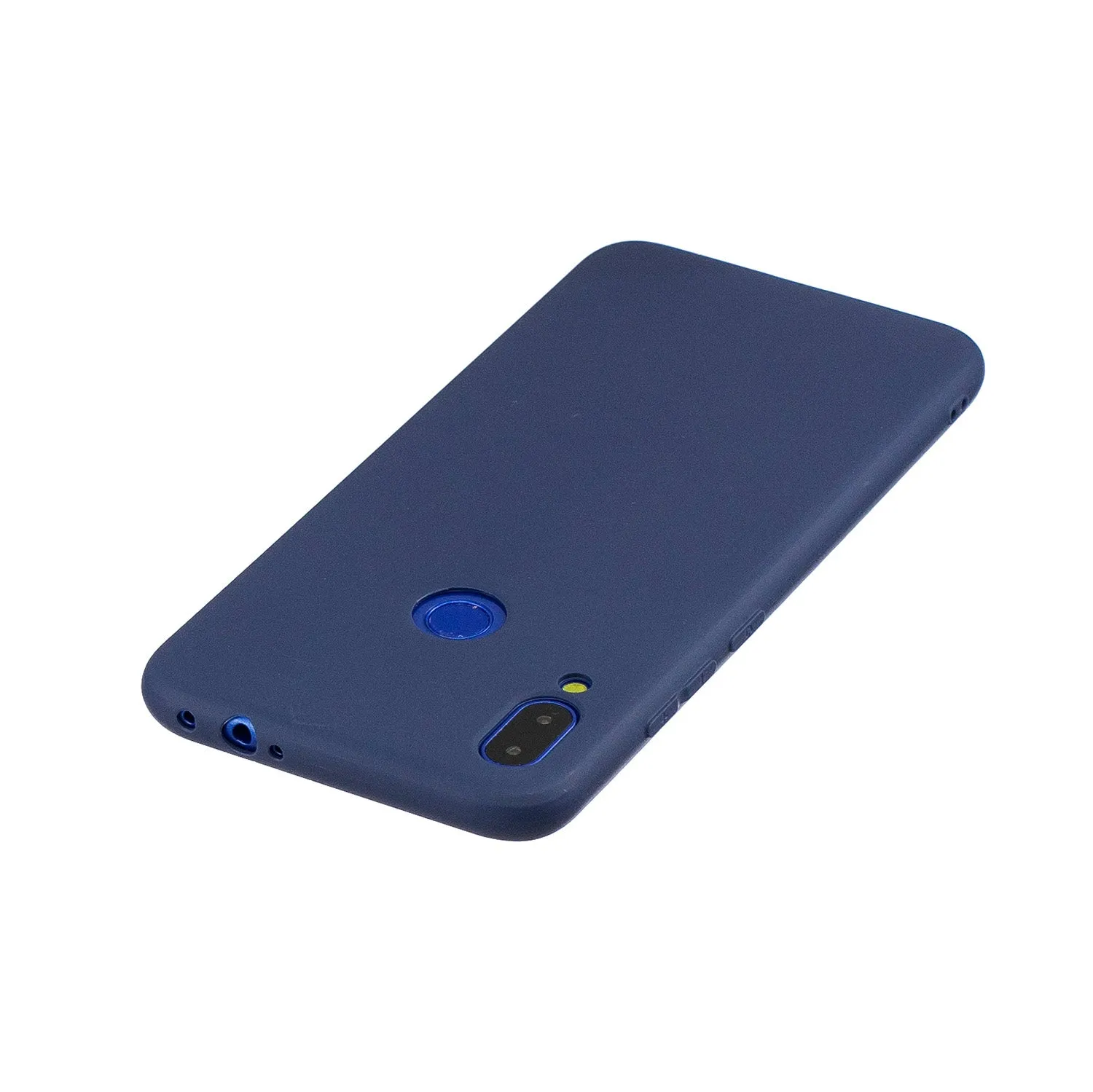 For Redmi 7 Lovely Candy Color Matte TPU Anti-scratch Non-slip Protective Cover Back Case Navy