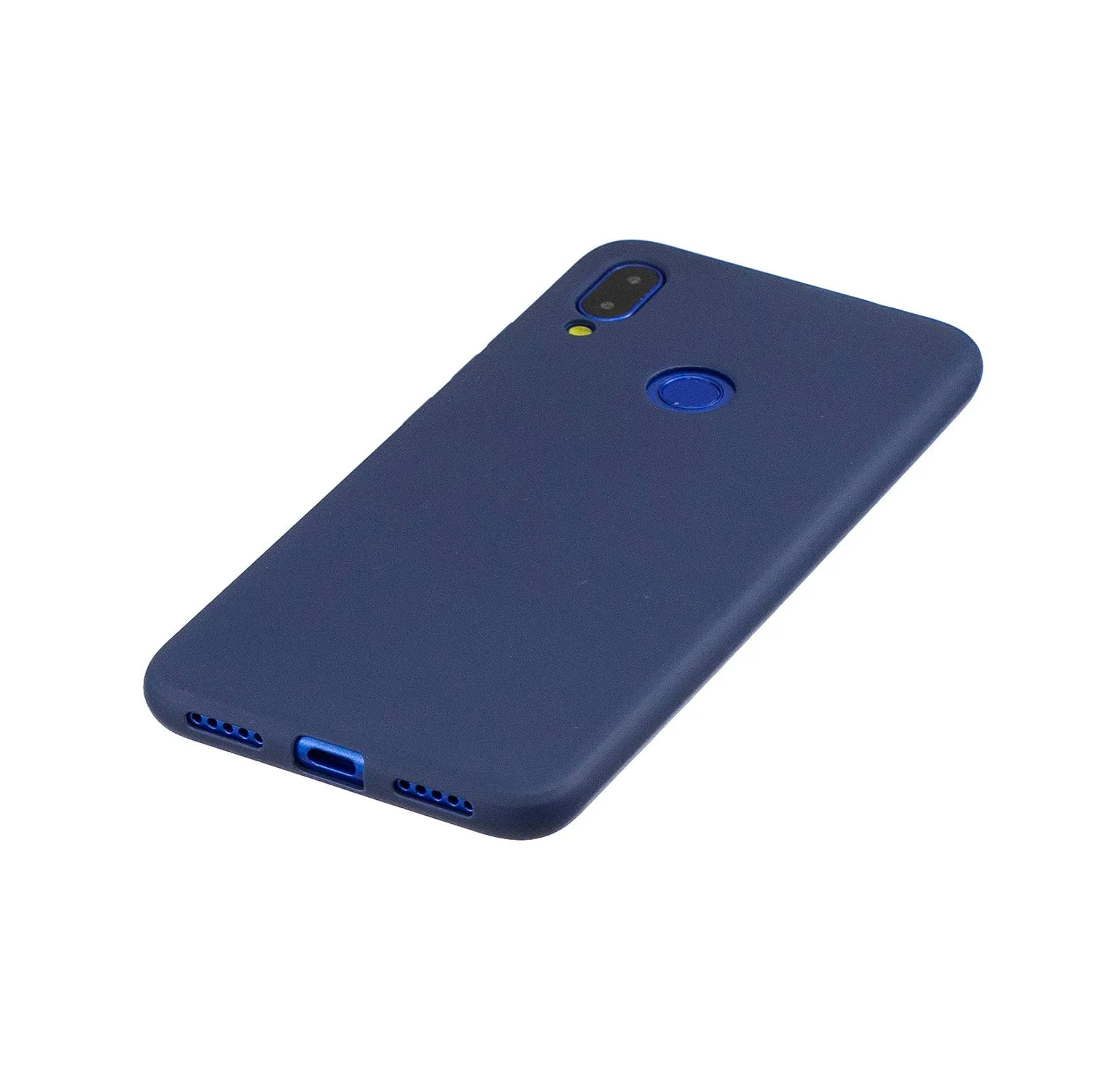 For Redmi 7 Lovely Candy Color Matte TPU Anti-scratch Non-slip Protective Cover Back Case Navy