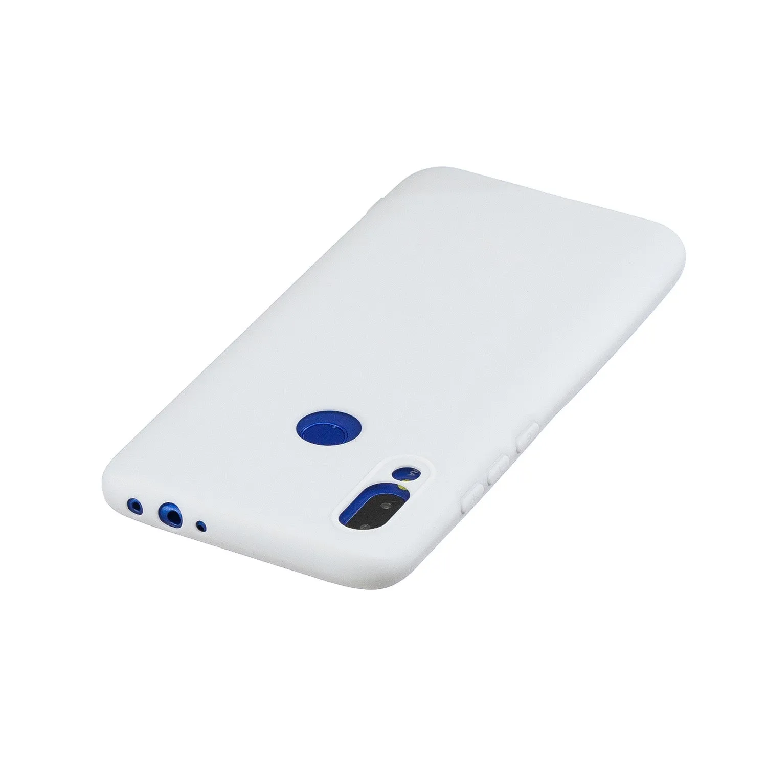 For Redmi 7 Lovely Candy Color Matte TPU Anti-scratch Non-slip Protective Cover Back Case white