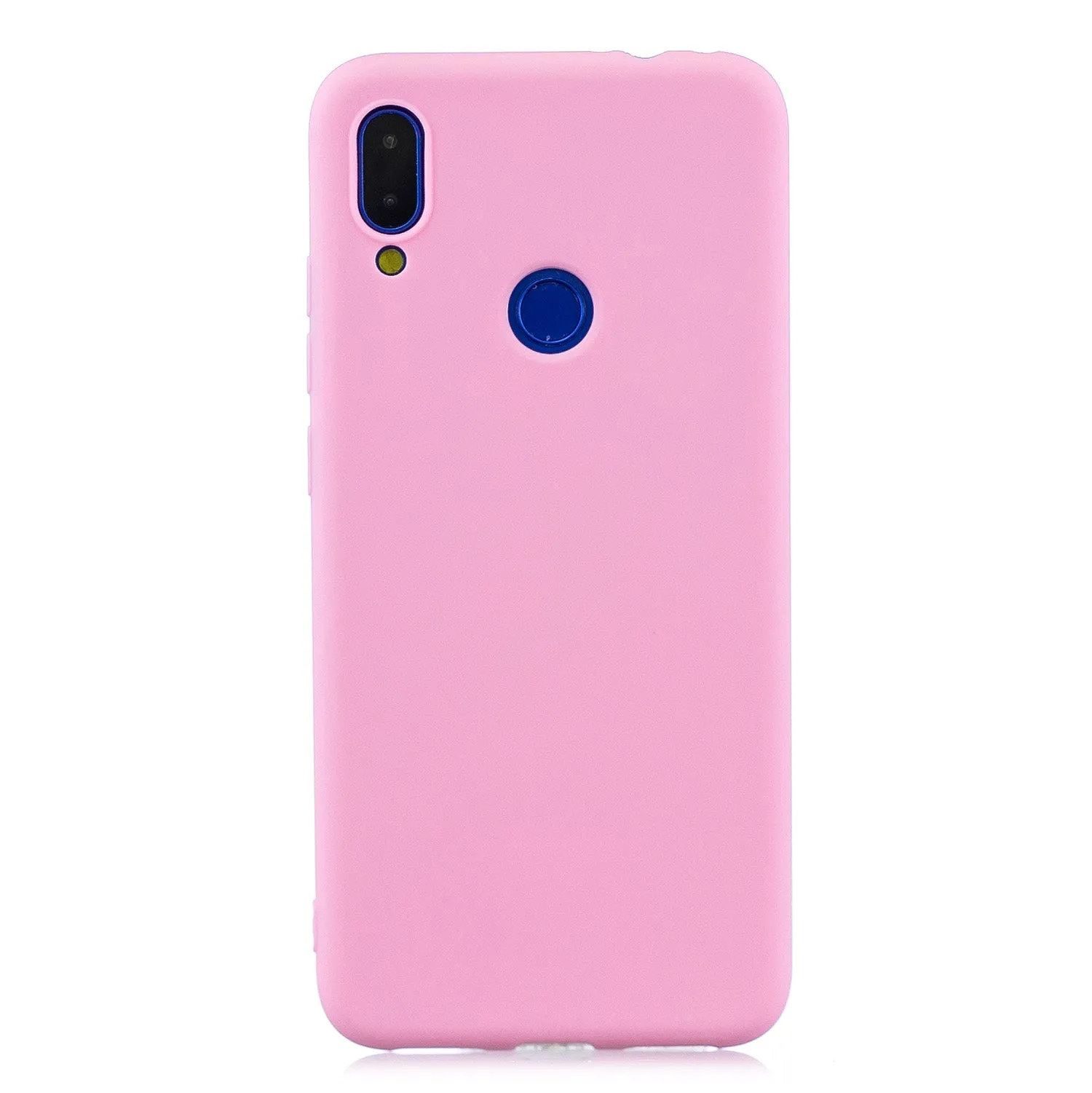 For Redmi 7 Lovely Candy Color Matte TPU Anti-scratch Non-slip Protective Cover Back Case white