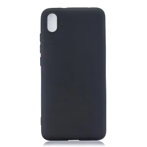For Redmi 7A Lovely Candy Color Matte TPU Anti-scratch Non-slip Protective Cover Back Case black