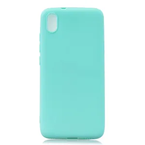 For Redmi 7A Lovely Candy Color Matte TPU Anti-scratch Non-slip Protective Cover Back Case Light blue