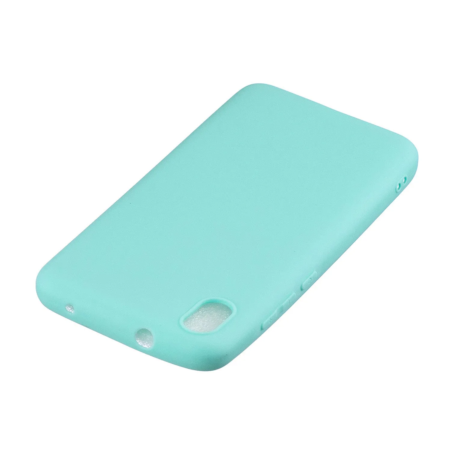 For Redmi 7A Lovely Candy Color Matte TPU Anti-scratch Non-slip Protective Cover Back Case Light blue