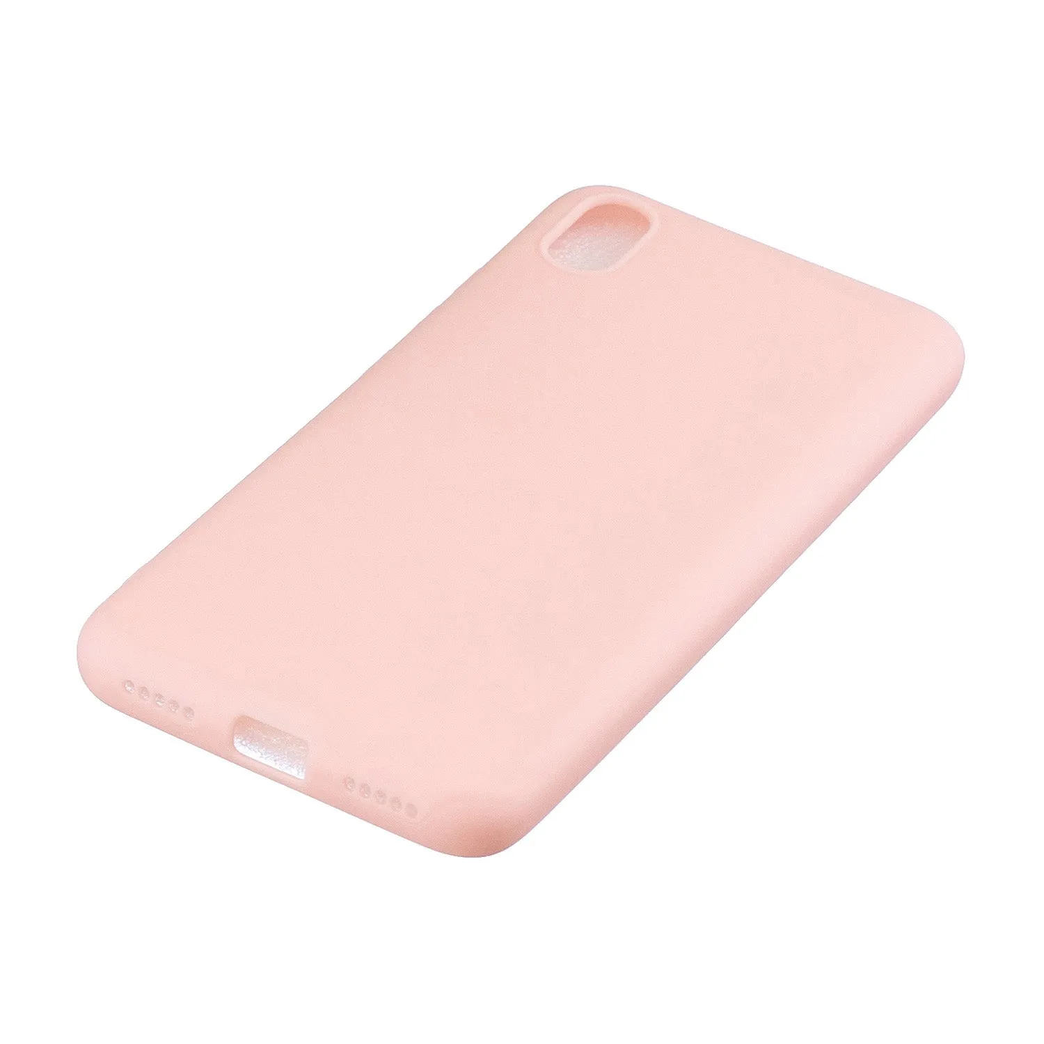 For Redmi 7A Lovely Candy Color Matte TPU Anti-scratch Non-slip Protective Cover Back Case Light pink