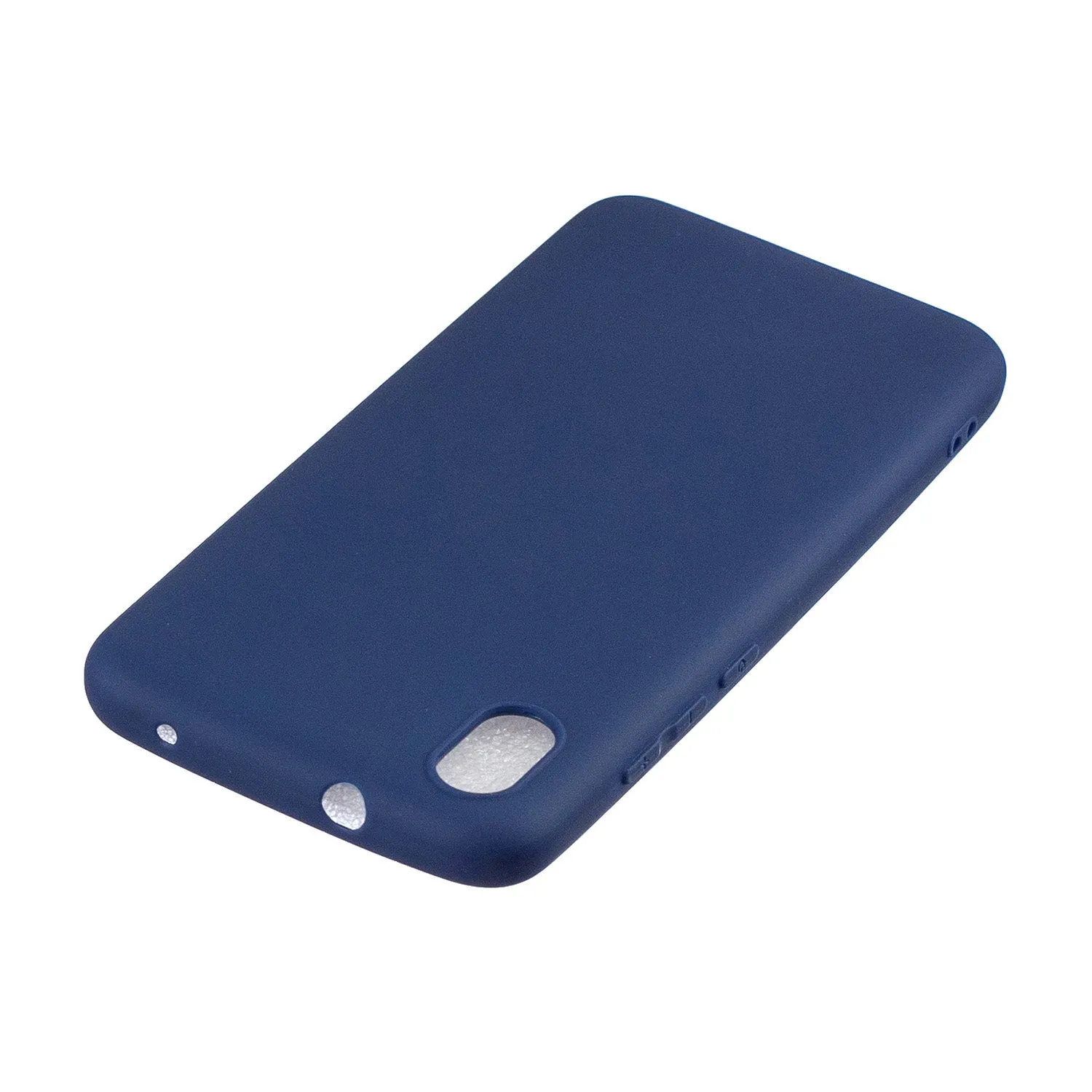 For Redmi 7A Lovely Candy Color Matte TPU Anti-scratch Non-slip Protective Cover Back Case Navy