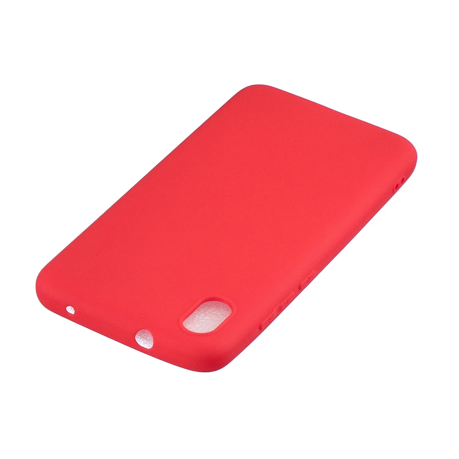 For Redmi 7A Lovely Candy Color Matte TPU Anti-scratch Non-slip Protective Cover Back Case red