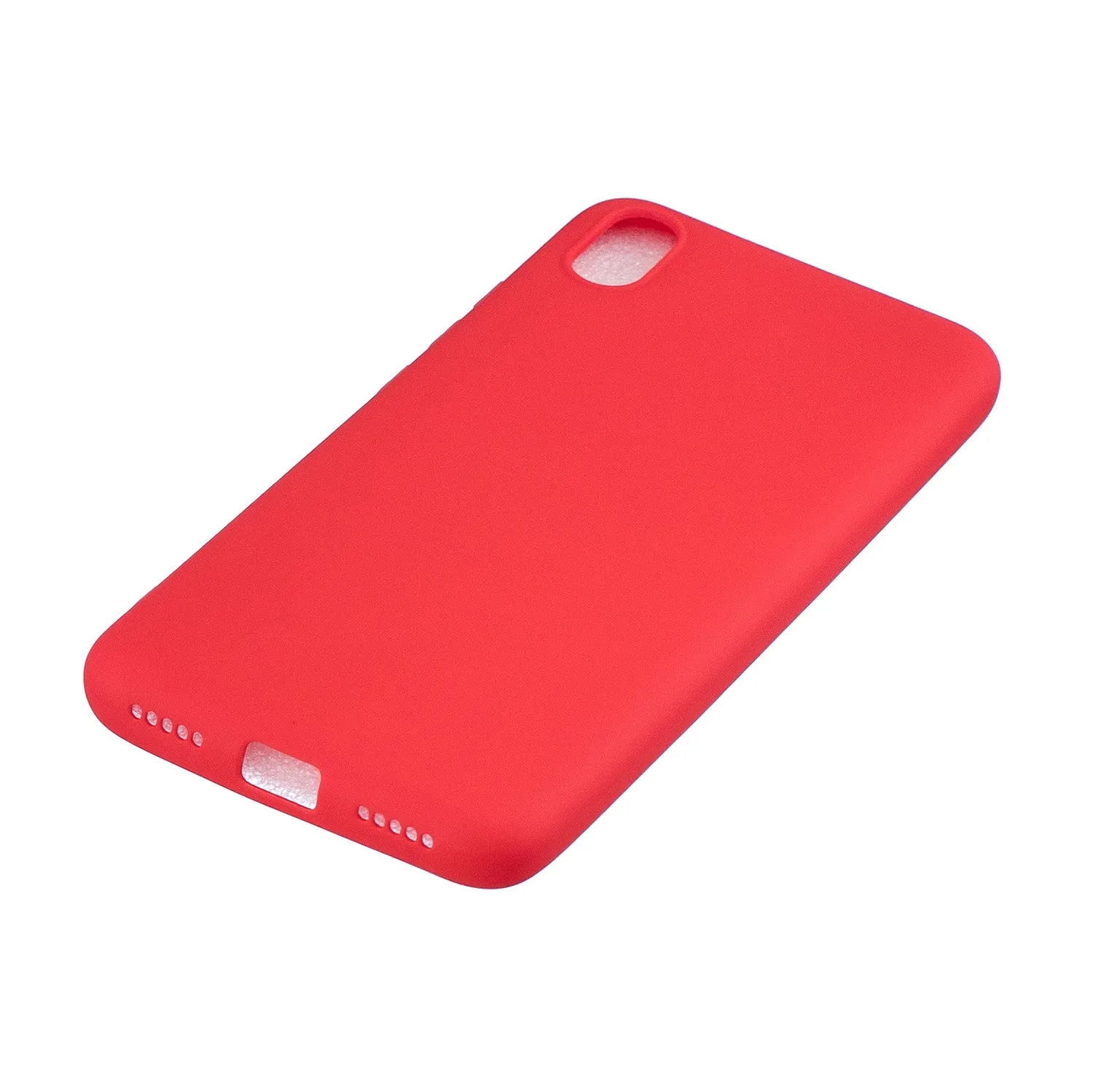 For Redmi 7A Lovely Candy Color Matte TPU Anti-scratch Non-slip Protective Cover Back Case red