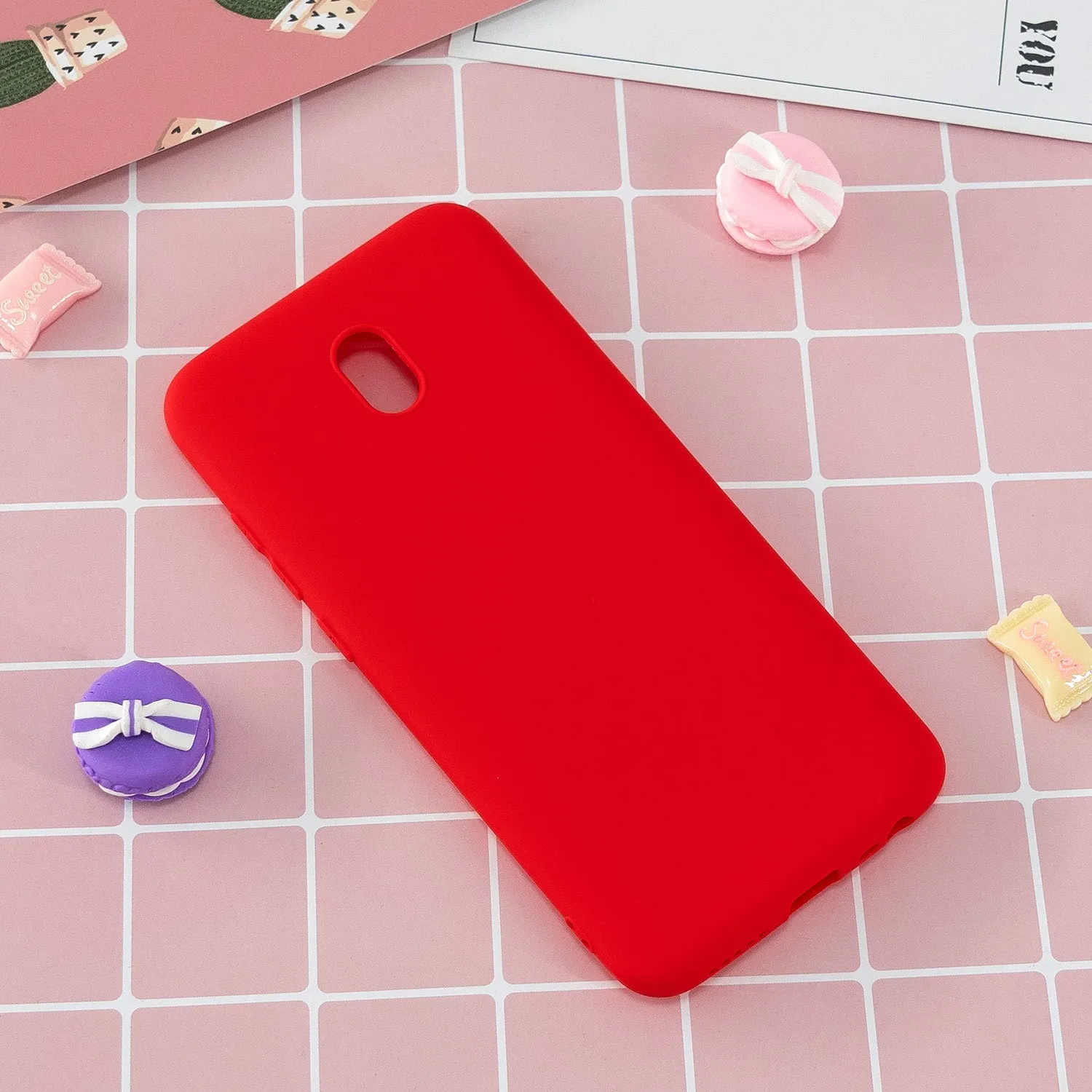 For Redmi 8 8A note 8T TPU Back Cover Soft Candy Color Frosted Surface Shockproof TPU Mobile Phone Protective Case 4