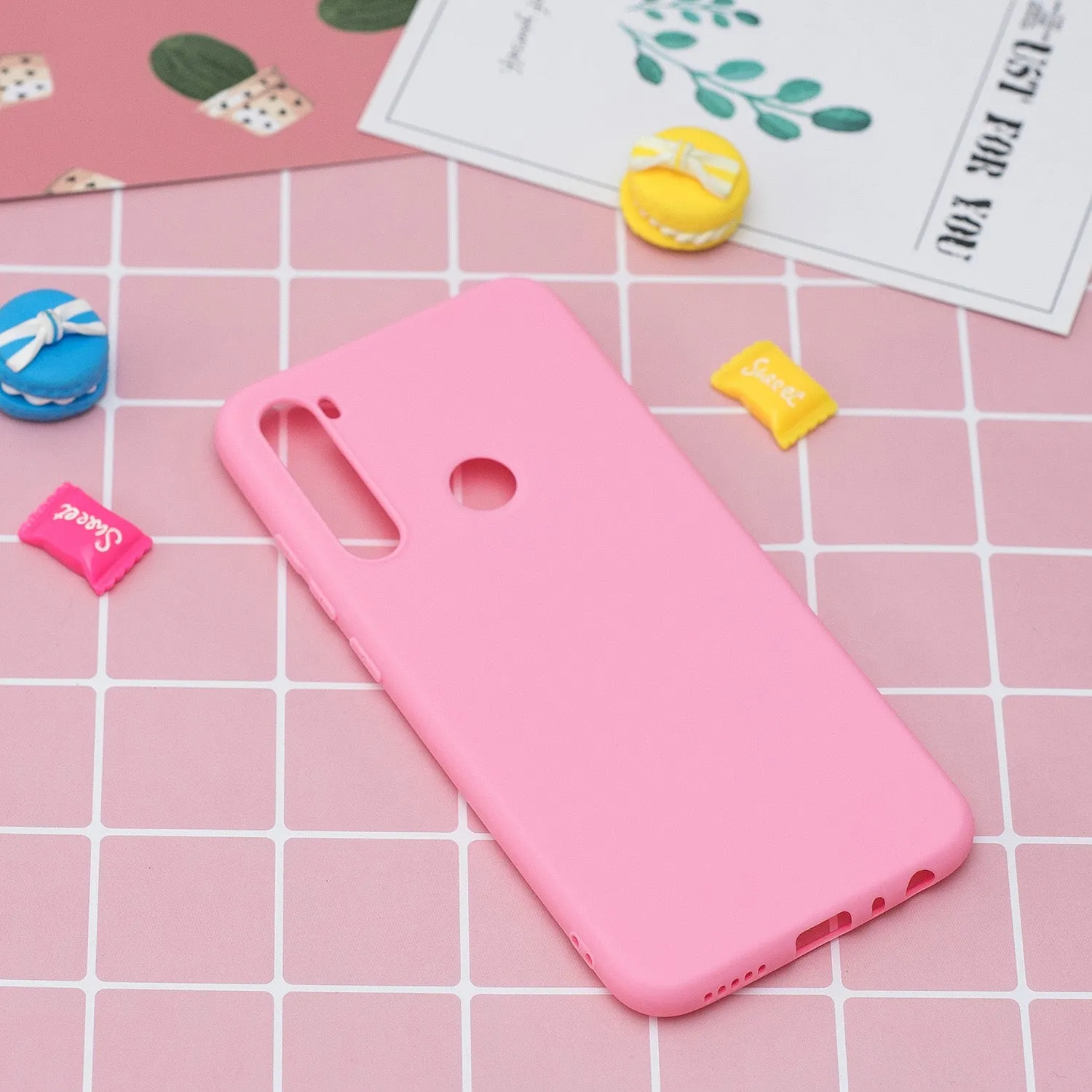 For Redmi 8 8A note 8T TPU Back Cover Soft Candy Color Frosted Surface Shockproof TPU Mobile Phone Protective Case 5