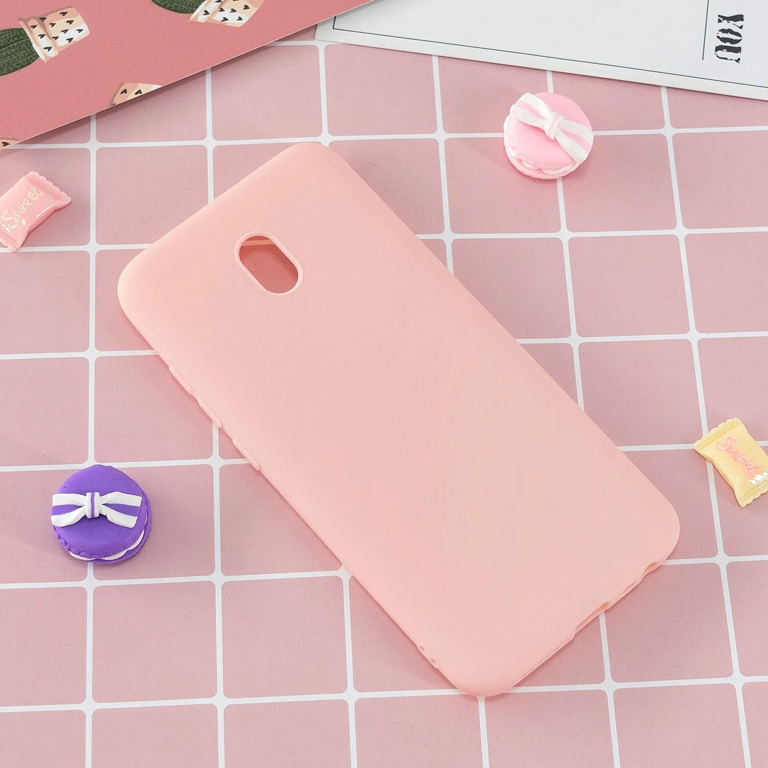 For Redmi 8 8A note 8T TPU Back Cover Soft Candy Color Frosted Surface Shockproof TPU Mobile Phone Protective Case 6